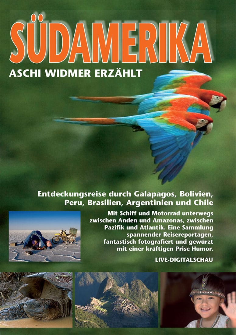 Plakat Südamerika, Papageien