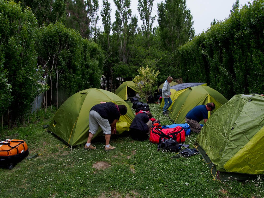 Camp auf der Isla Pavono