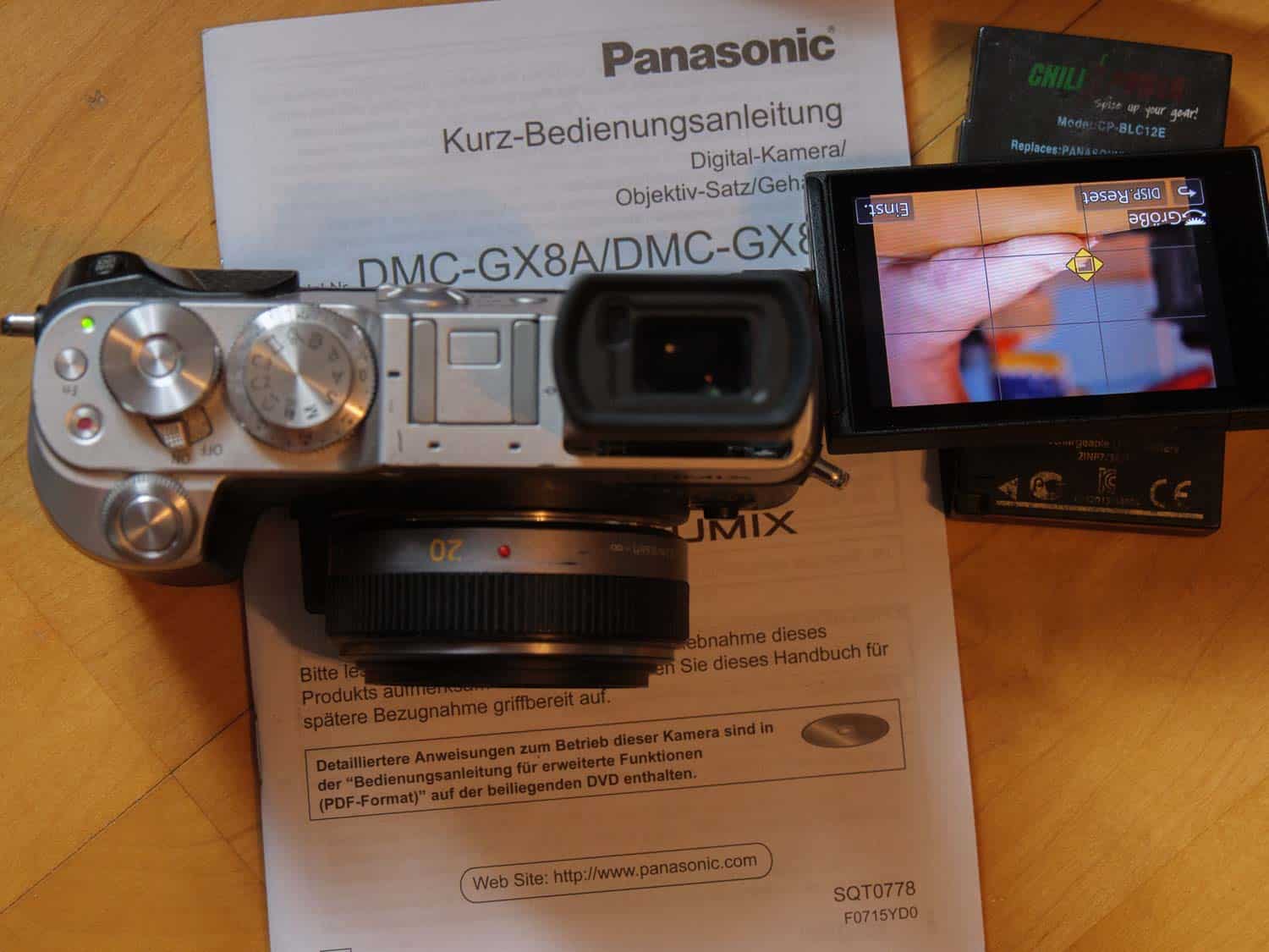 Panasonic DMC GX 8a silber 2