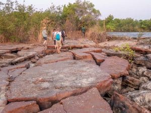 Bei den Siomafällen am mächtigen Zambezi