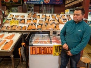 Anselmo, Fischmarkt in Puerto Montt